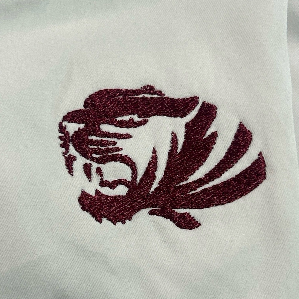 Adidas Polo Shirt Mens Size 2XL White w/ maroon Tigers Logo Athletic Fanwear - Picture 15 of 15